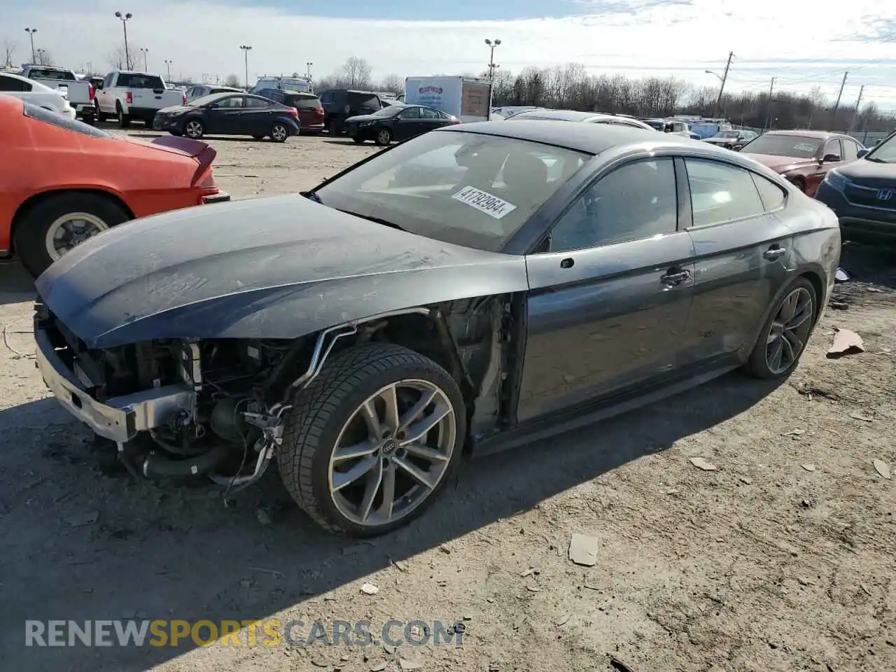 1 Photograph of a damaged car WAUENCF5XKA048708 AUDI A5 2019