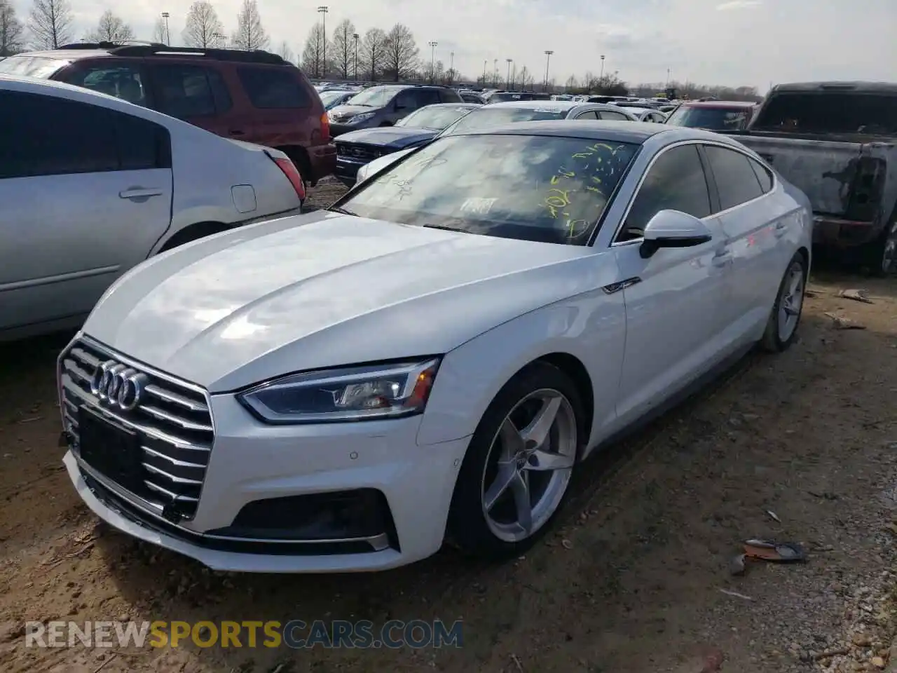 2 Photograph of a damaged car WAUFNCF54KA006894 AUDI A5 2019