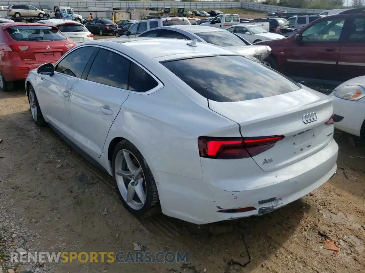 3 Photograph of a damaged car WAUFNCF54KA006894 AUDI A5 2019