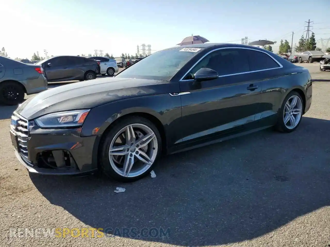 1 fotografías del automóvil dañado WAUSNAF52KA058821 AUDI A5 2019