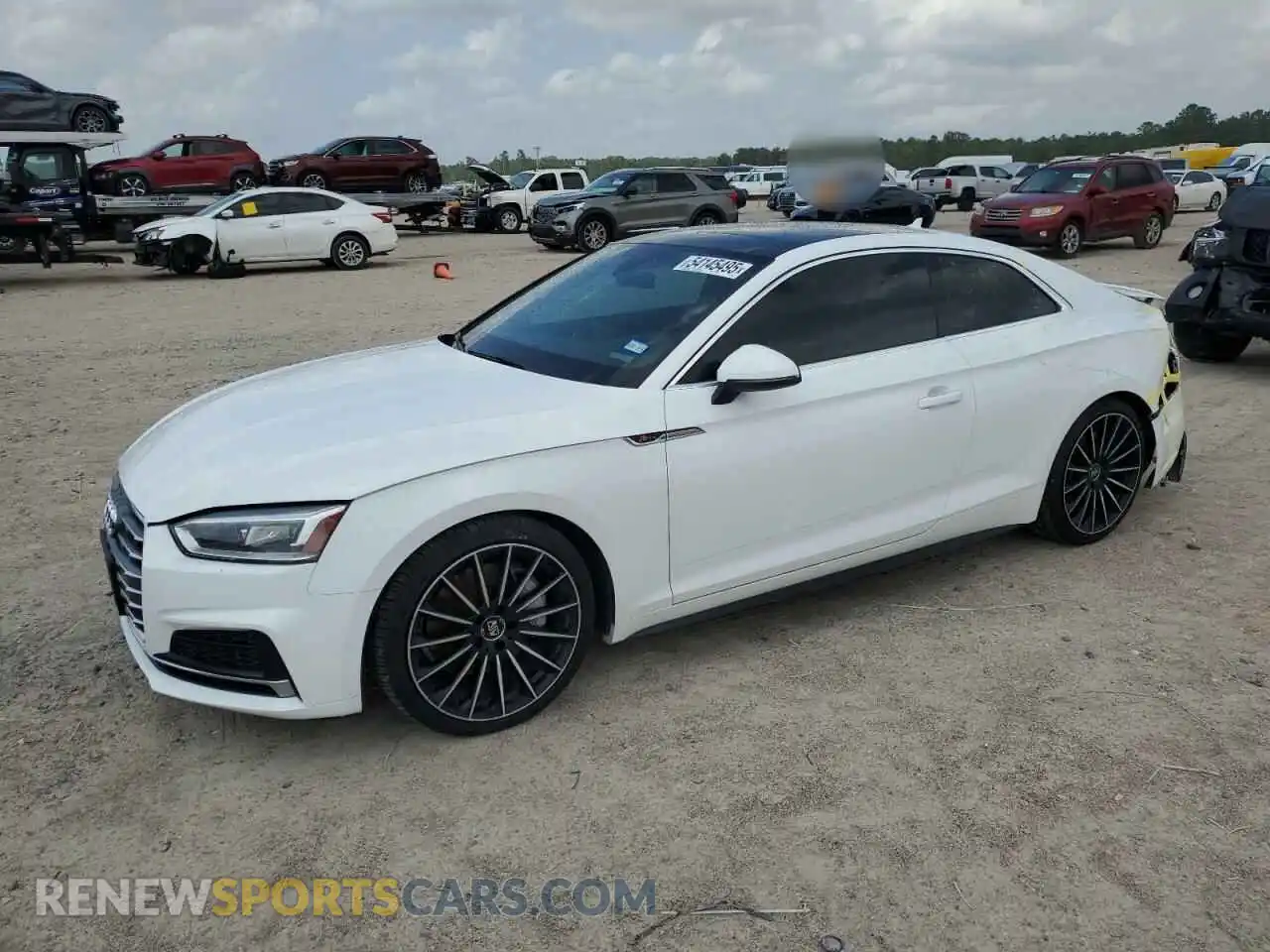 1 Photograph of a damaged car WAUSNAF53KA019395 AUDI A5 2019