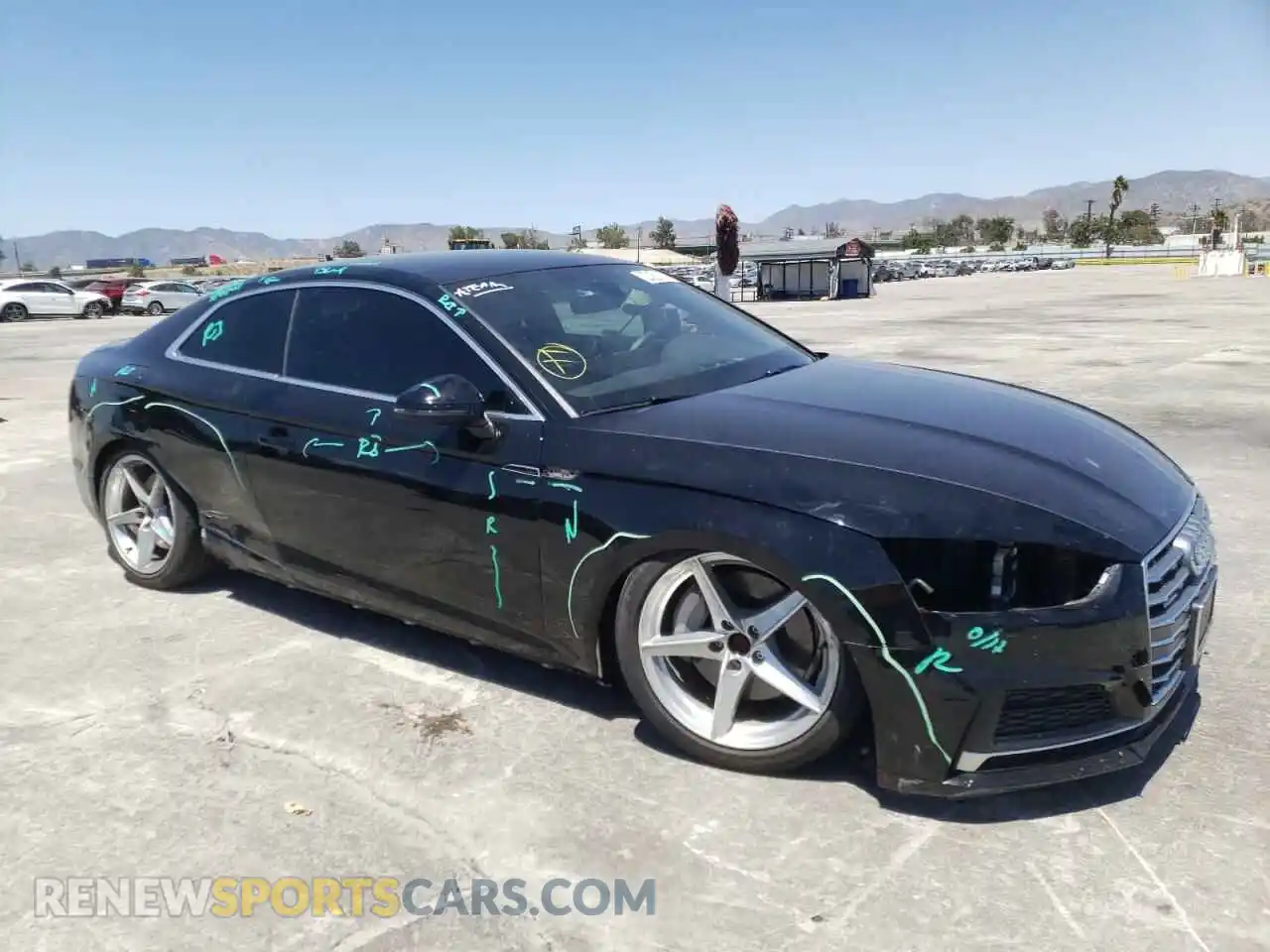 1 Photograph of a damaged car WAUSNAF55KA006678 AUDI A5 2019