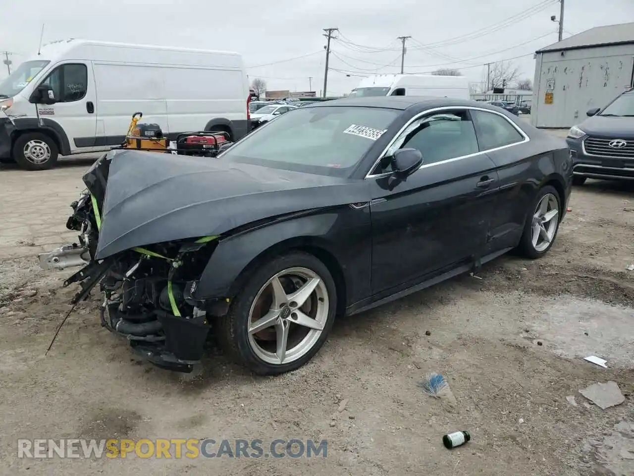 1 Photograph of a damaged car WAUSNAF58KA018176 AUDI A5 2019