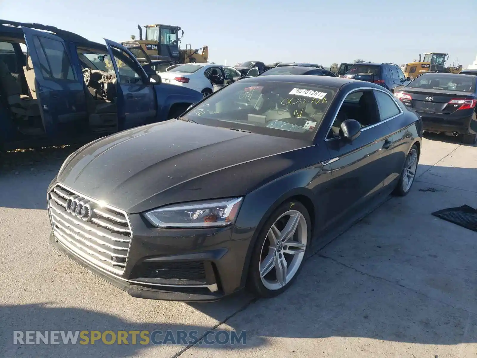 2 Photograph of a damaged car WAUTNAF52KA018324 AUDI A5 2019