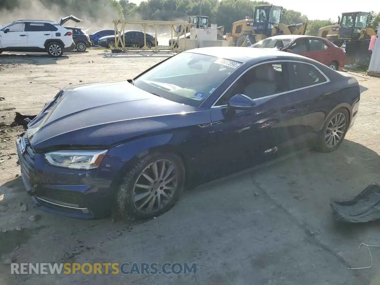 1 Фотография поврежденного автомобиля WAUTNAF53KA037383 AUDI A5 2019