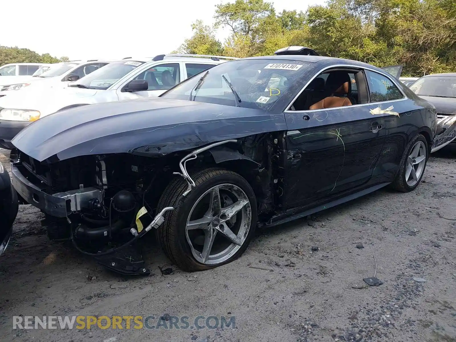 2 Photograph of a damaged car WAUTNAF58KA061128 AUDI A5 2019