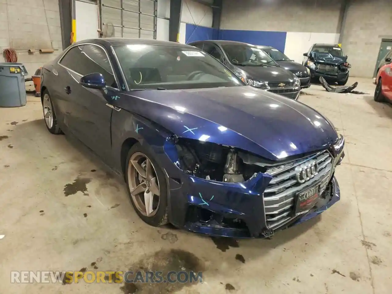 1 Photograph of a damaged car WAUTNAF5XKA032388 AUDI A5 2019