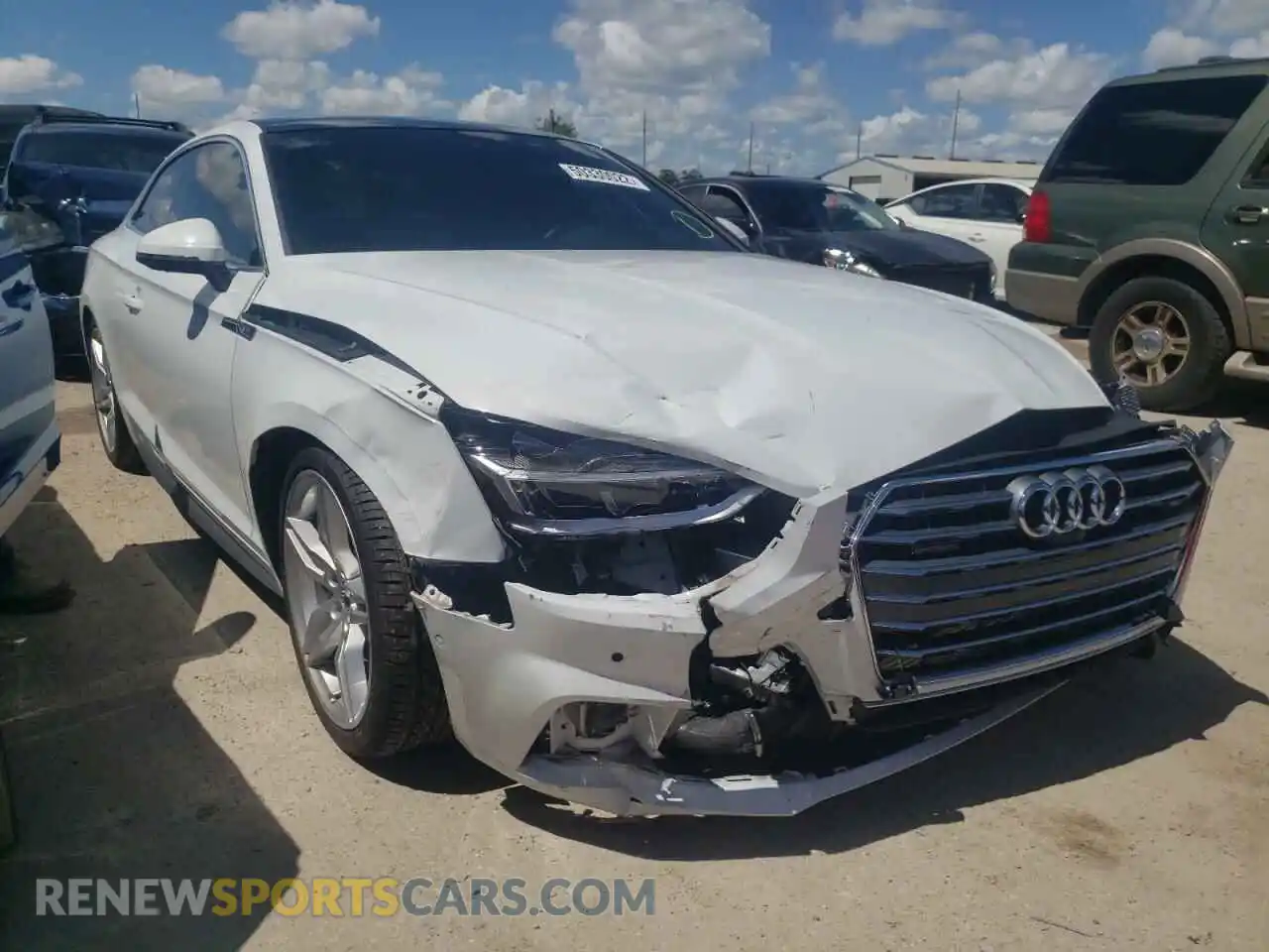 1 Photograph of a damaged car WAUUNAF58KA005095 AUDI A5 2019