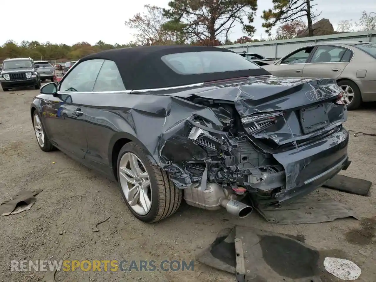 3 Photograph of a damaged car WAUYNGF55KN010445 AUDI A5 2019