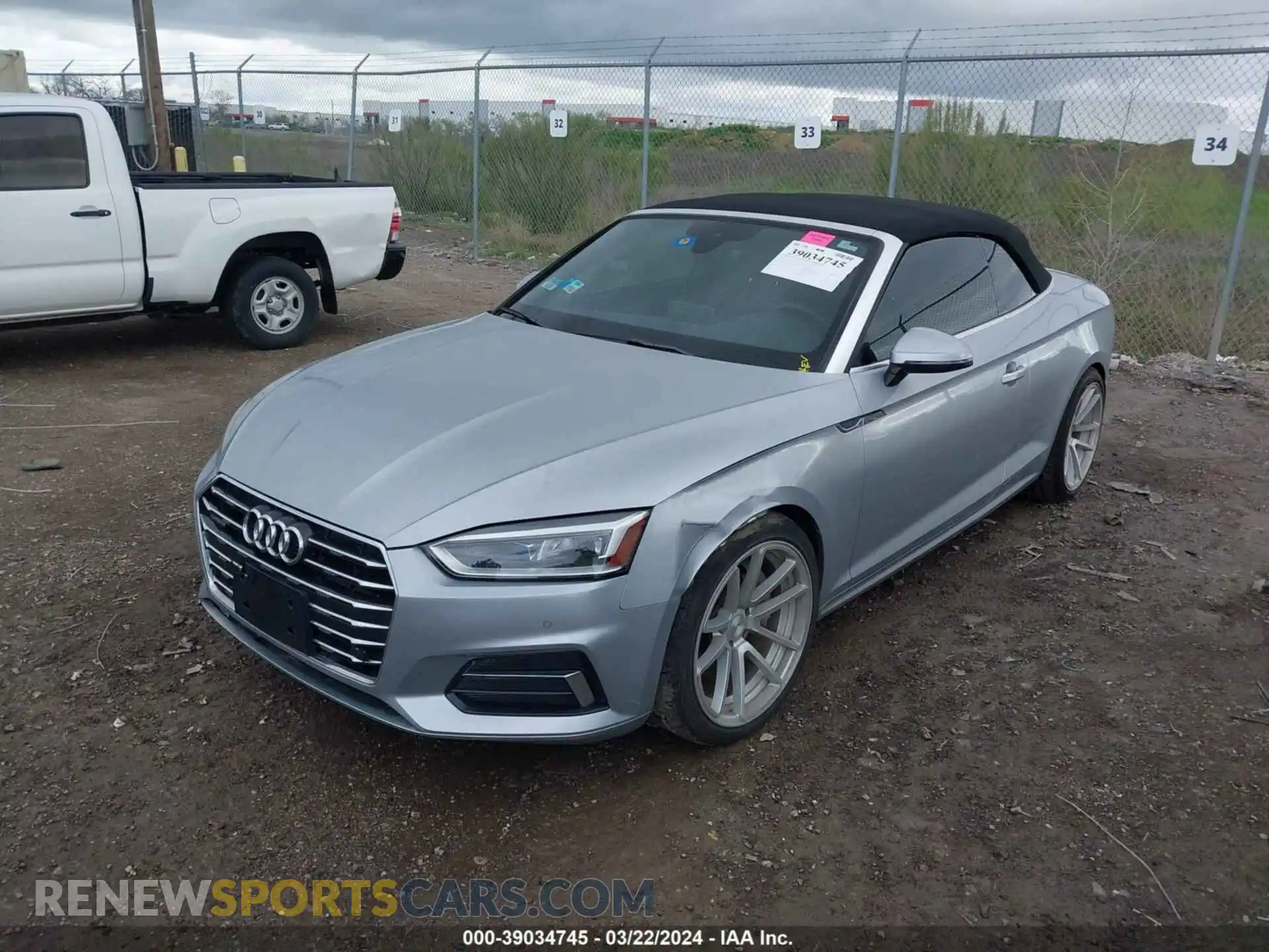 2 Photograph of a damaged car WAUYNGF56KN004735 AUDI A5 2019