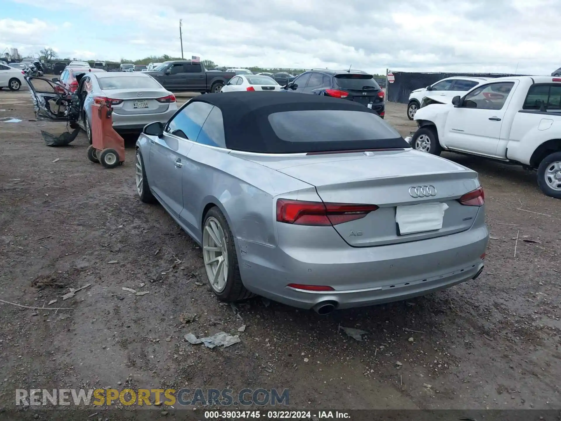 3 Photograph of a damaged car WAUYNGF56KN004735 AUDI A5 2019