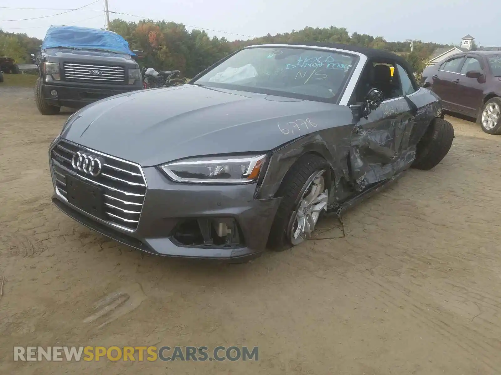 2 Photograph of a damaged car WAUYNGF58KN002629 AUDI A5 2019