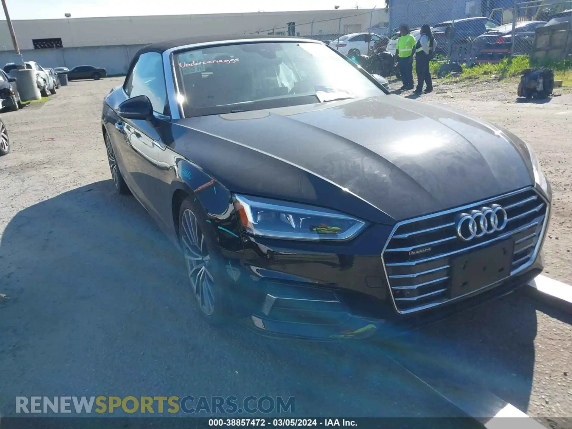1 Photograph of a damaged car WAUYNGF59KN005684 AUDI A5 2019