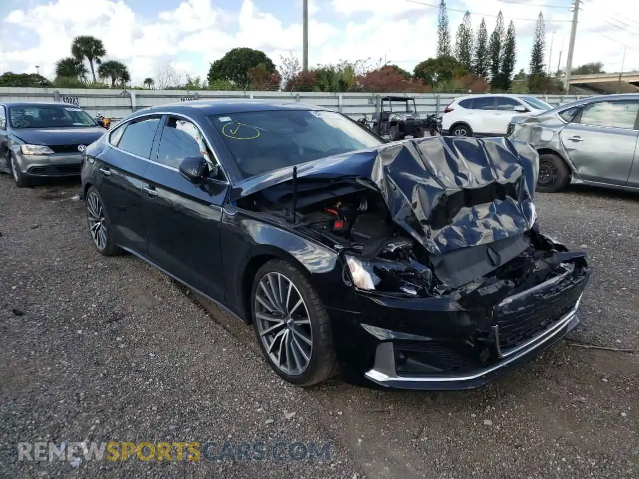 1 Photograph of a damaged car WAUCNCF53LA004008 AUDI A5 2020