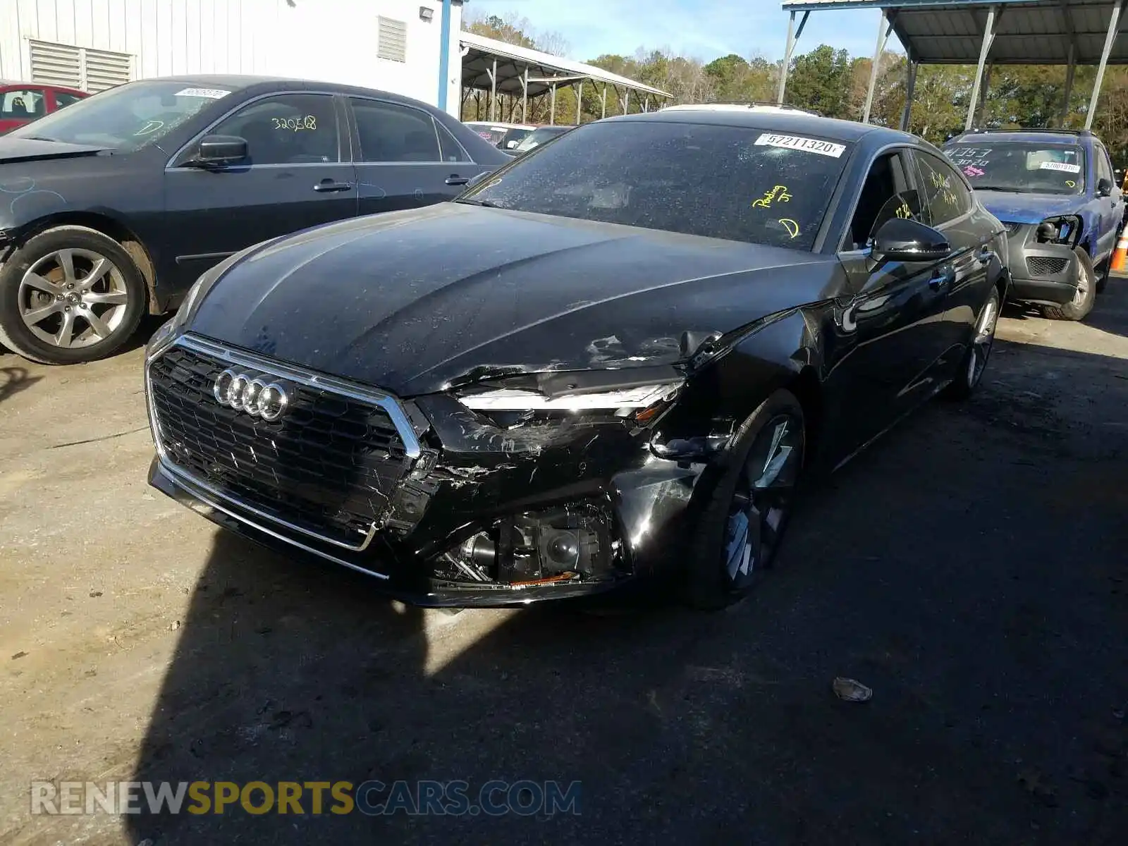 2 Photograph of a damaged car WAUCNCF53LA018670 AUDI A5 2020