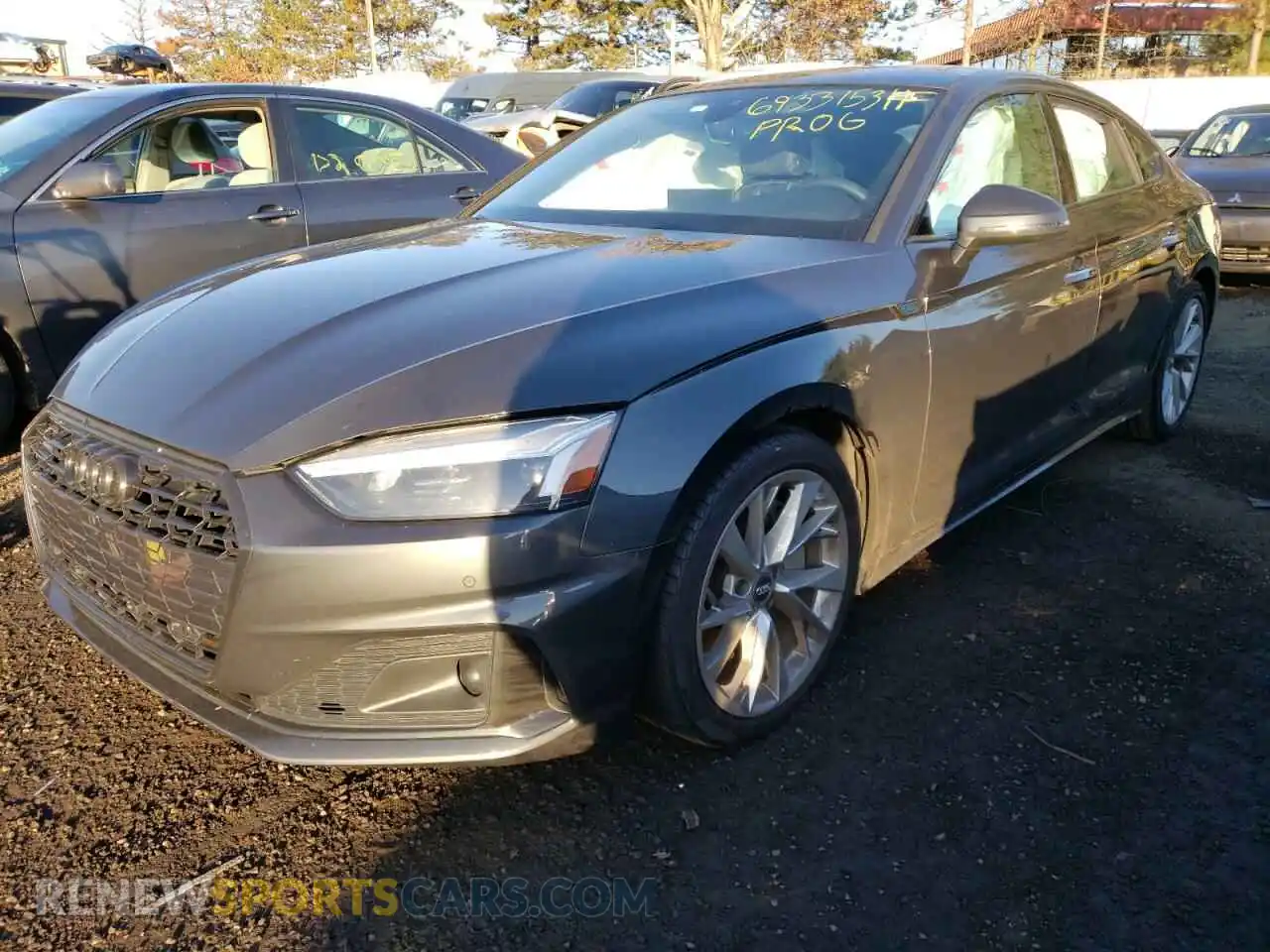 2 Photograph of a damaged car WAUCNCF5XLA014423 AUDI A5 2020