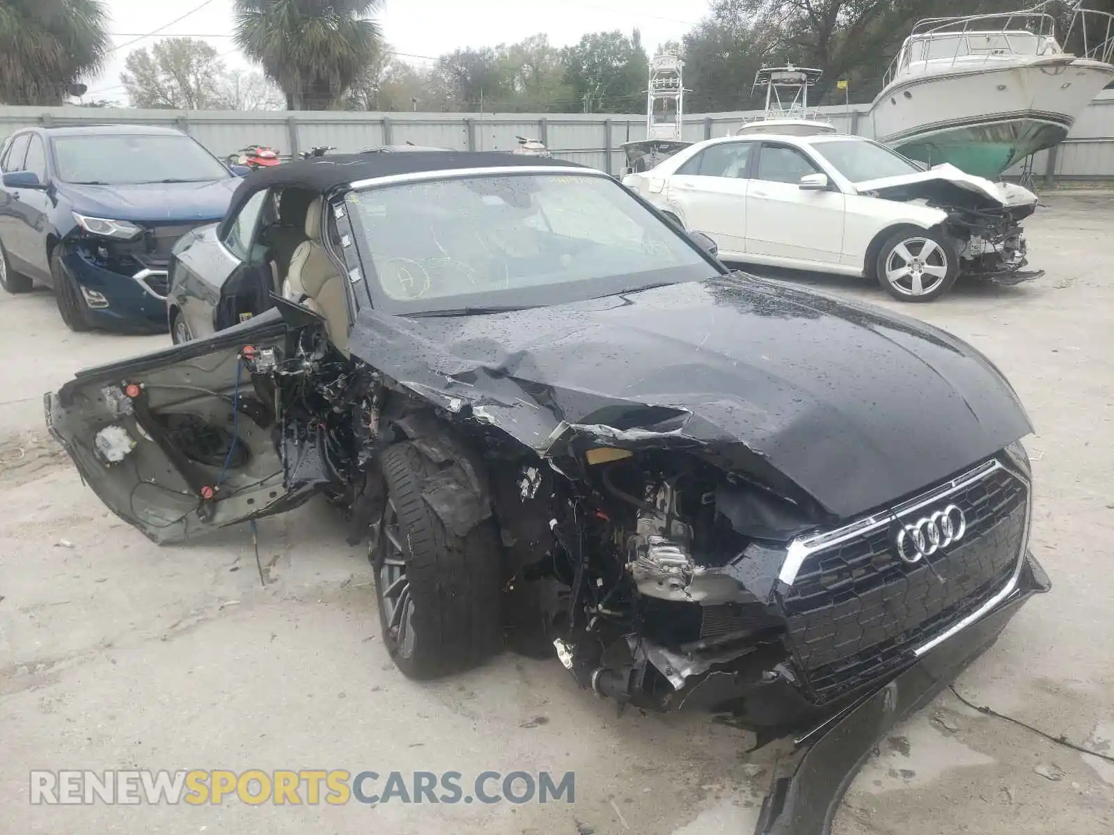 1 Photograph of a damaged car WAUWNGF59LN000364 AUDI A5 2020