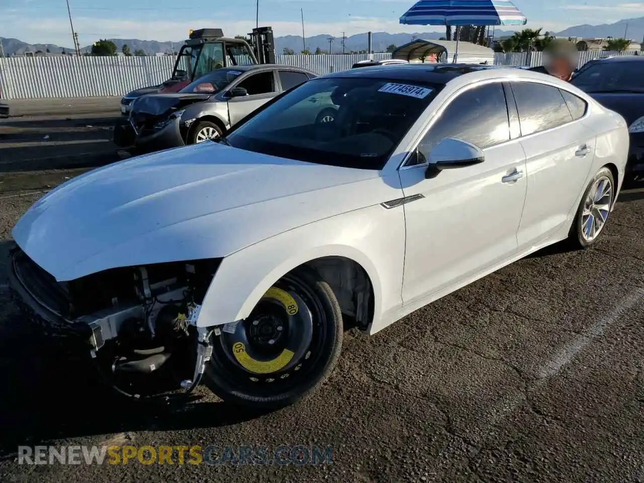 1 Photograph of a damaged car WAUABCF50MA026453 AUDI A5 2021