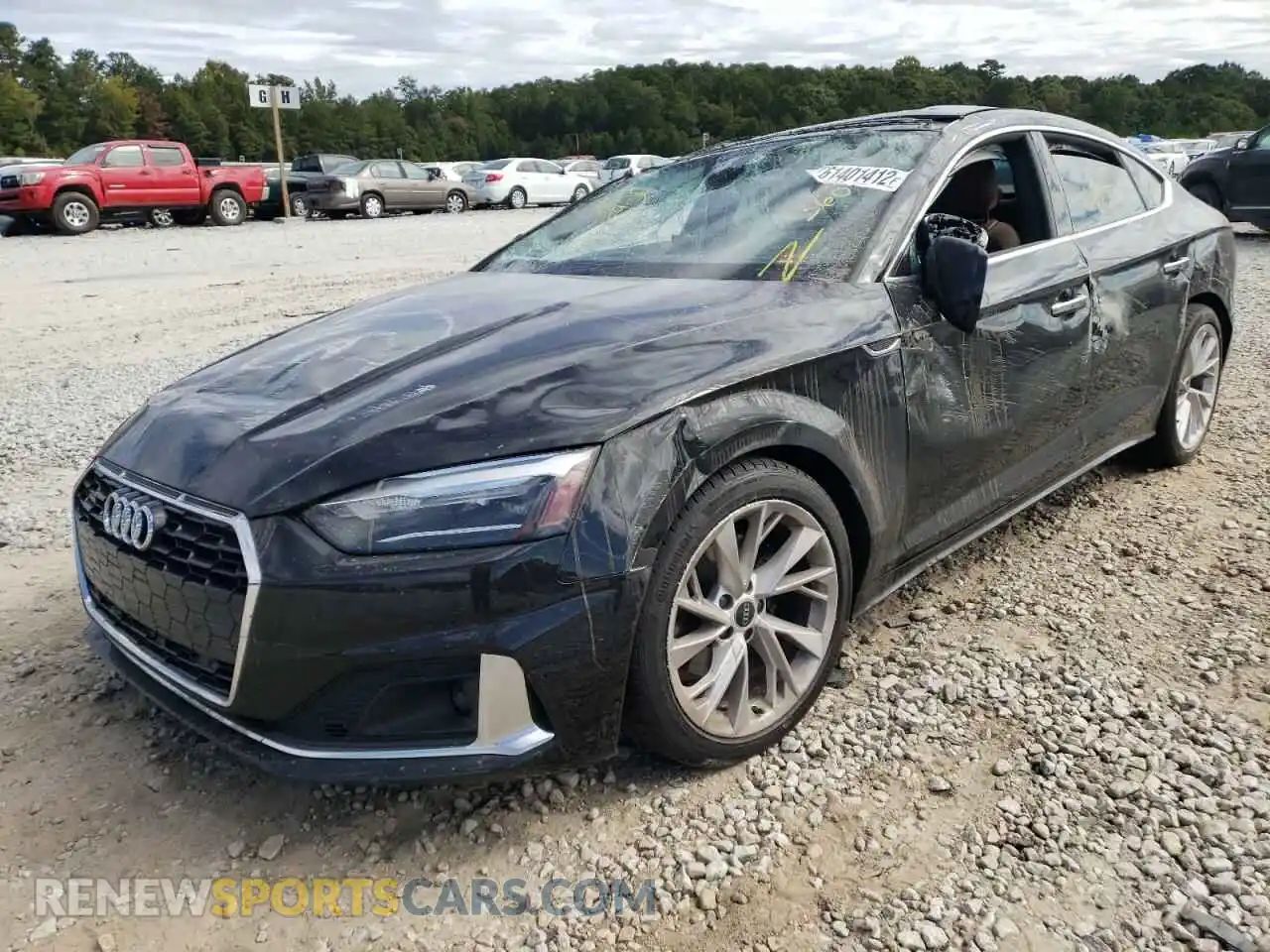 2 Photograph of a damaged car WAUABCF51MA027210 AUDI A5 2021