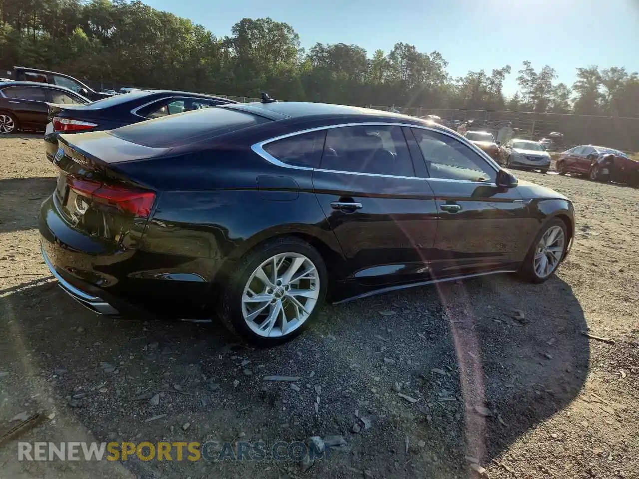 3 Photograph of a damaged car WAUABCF52MA004115 AUDI A5 2021