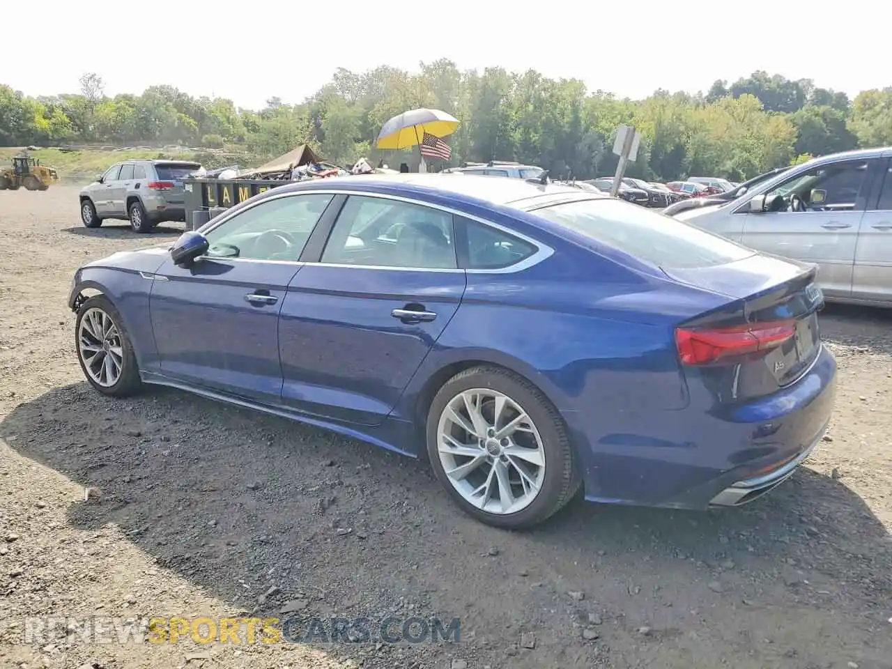 2 fotografías del automóvil dañado WAUABCF53MA019786 AUDI A5 2021