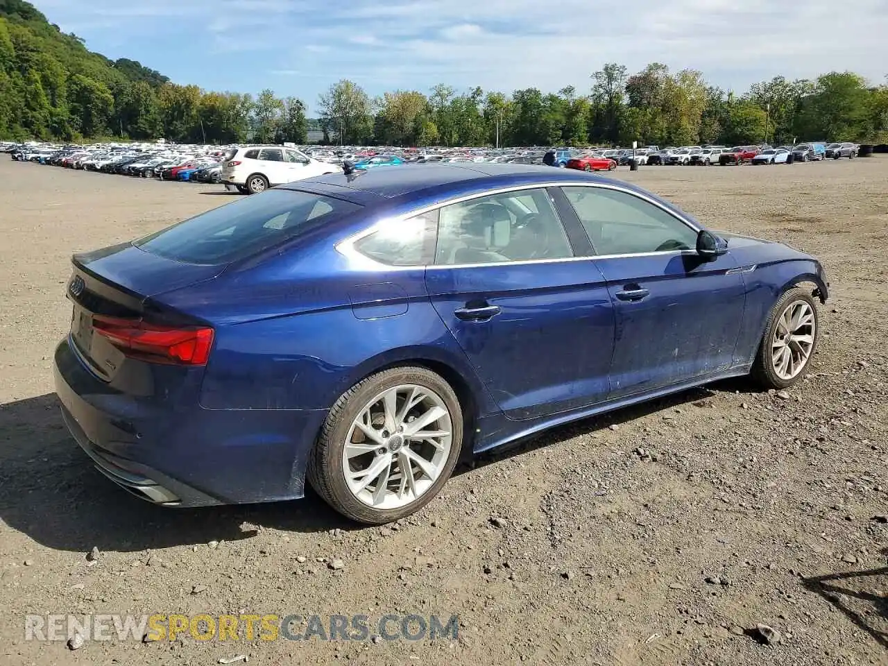 3 fotografías del automóvil dañado WAUABCF53MA019786 AUDI A5 2021