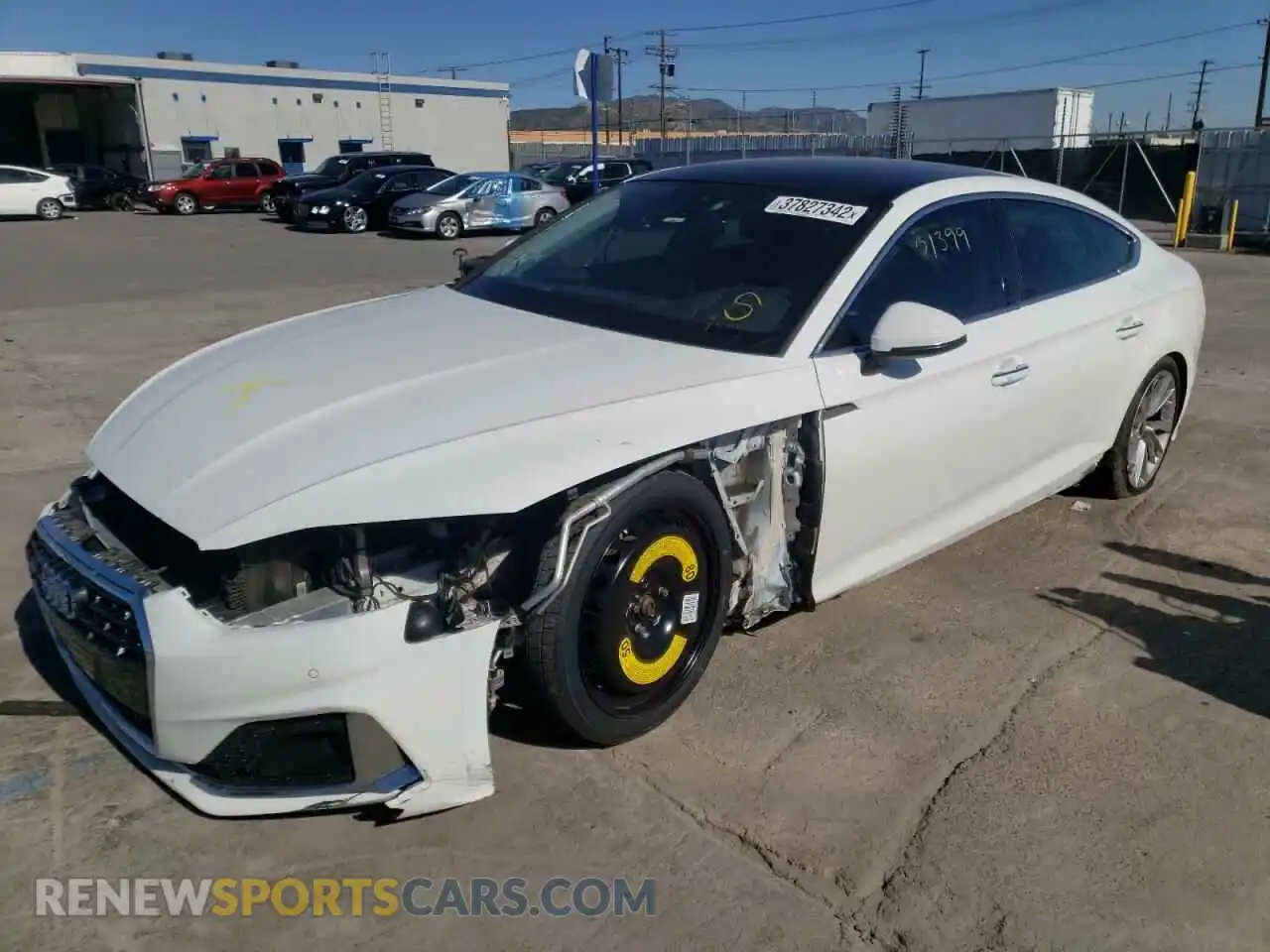 2 Photograph of a damaged car WAUABCF54MA025807 AUDI A5 2021
