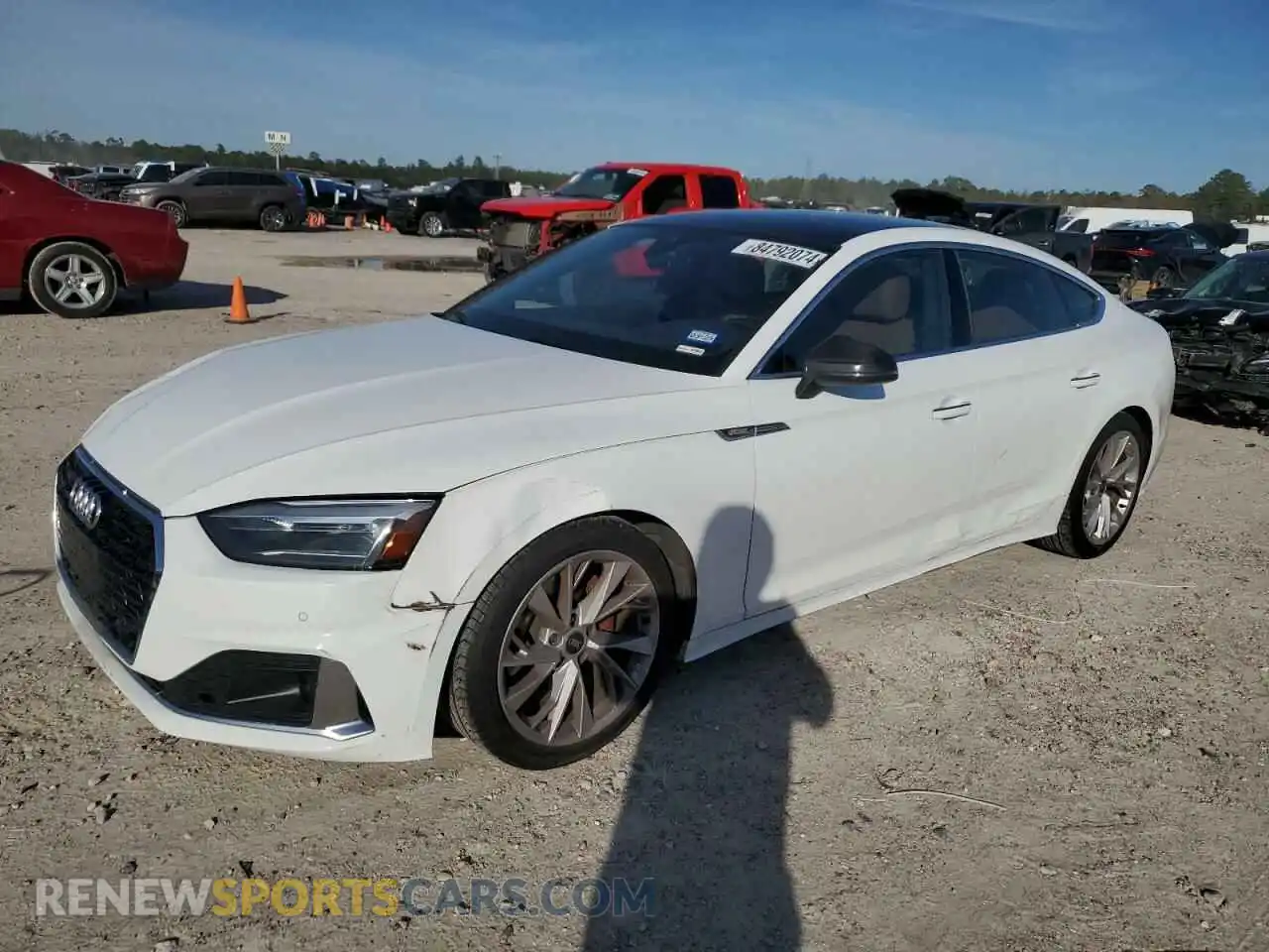 1 Photograph of a damaged car WAUABCF59MA033501 AUDI A5 2021