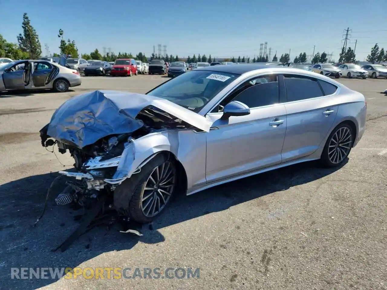 1 Photograph of a damaged car WAUCBCF55MA013335 AUDI A5 2021