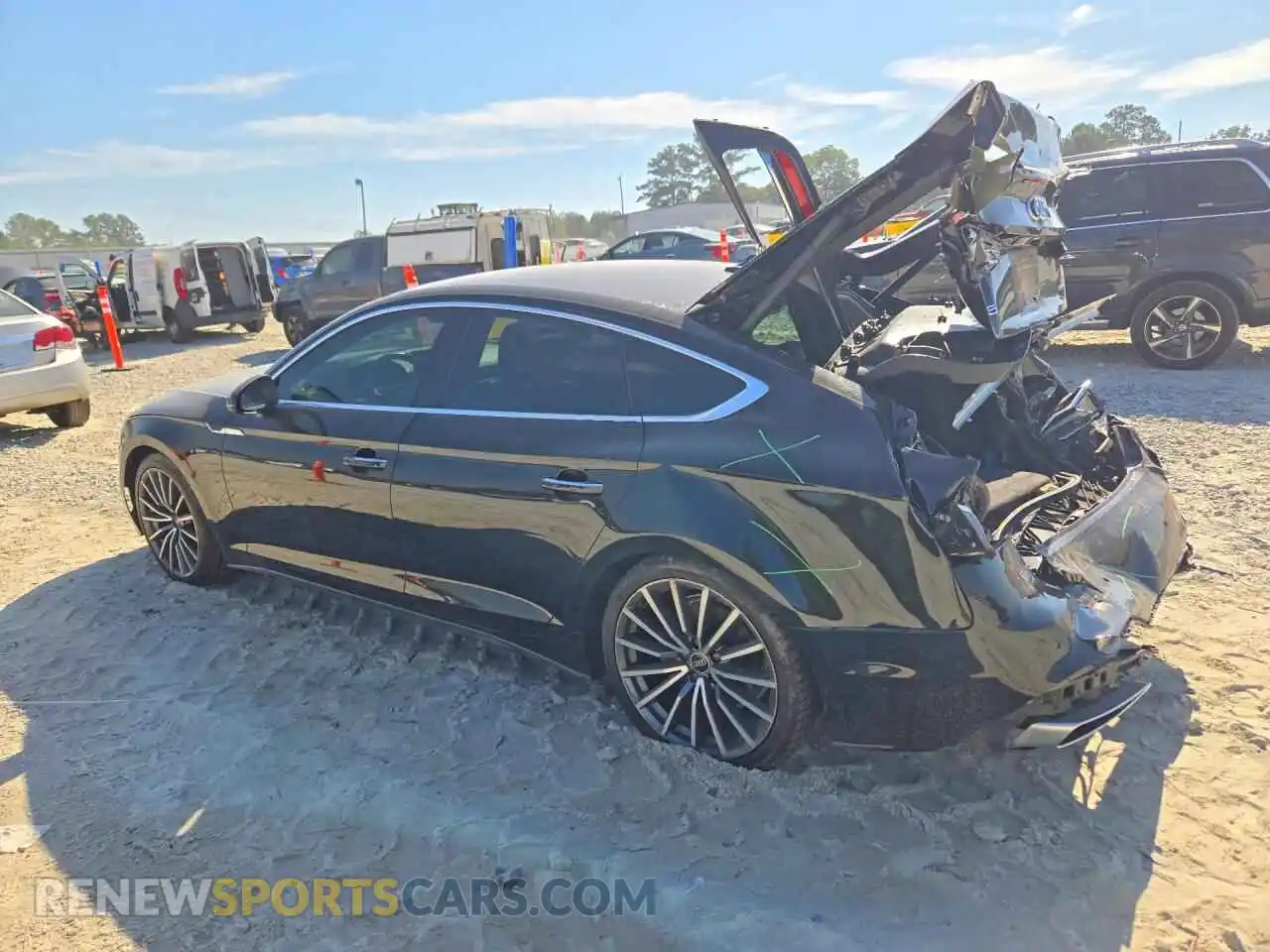 2 Photograph of a damaged car WAUCBCF58MA051349 AUDI A5 2021
