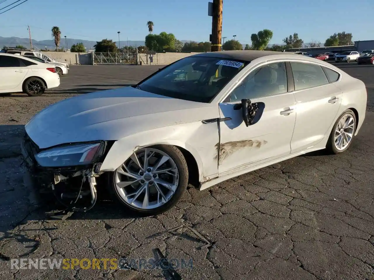 1 Photograph of a damaged car WAUCBCF5XMA006932 AUDI A5 2021