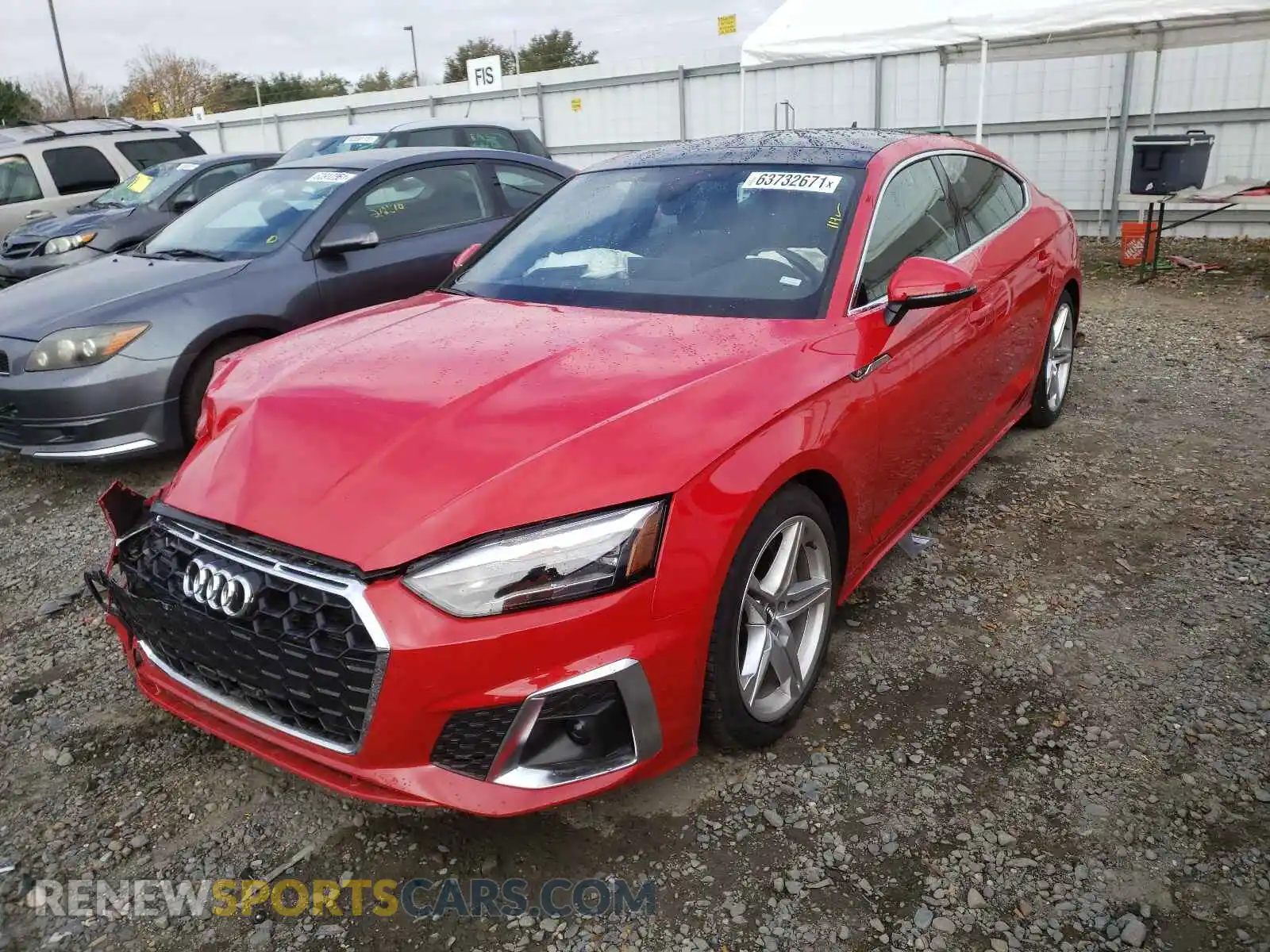 2 Photograph of a damaged car WAUDACF50MA012570 AUDI A5 2021