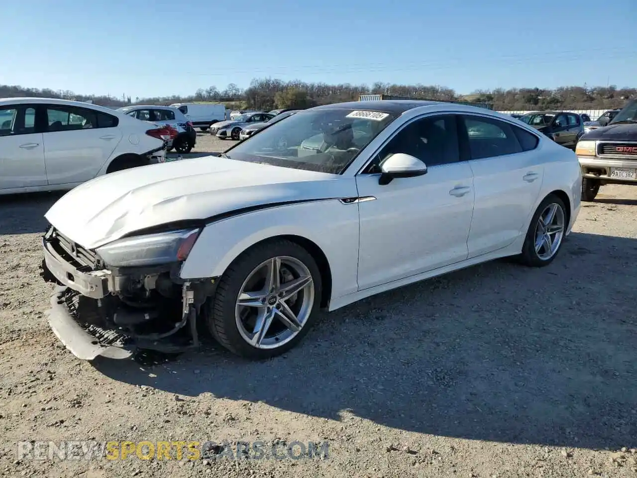 1 Photograph of a damaged car WAUDACF54MA062646 AUDI A5 2021