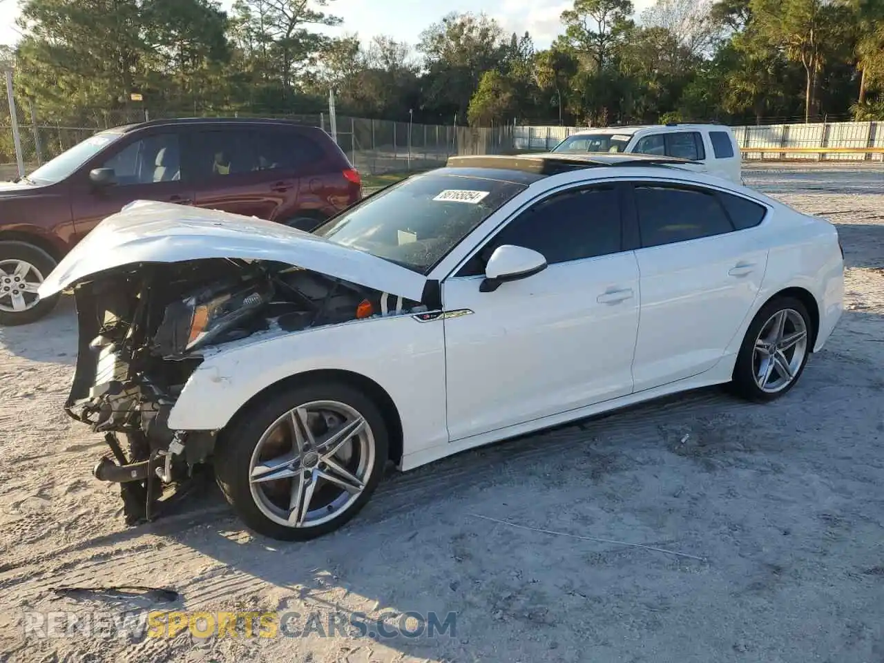 1 Photograph of a damaged car WAUDACF55MA011544 AUDI A5 2021