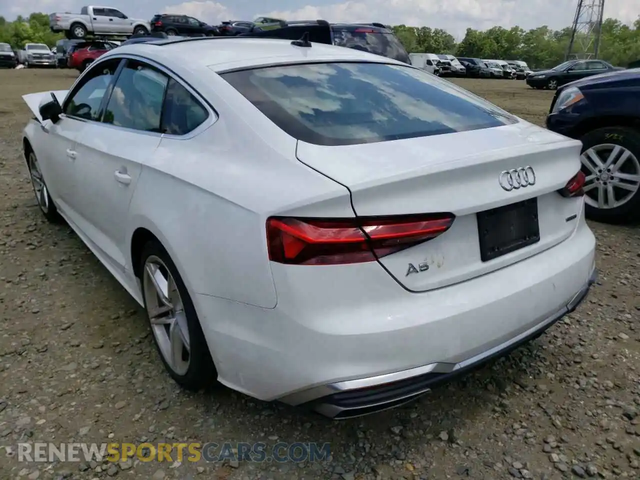 3 Photograph of a damaged car WAUDACF57MA010654 AUDI A5 2021