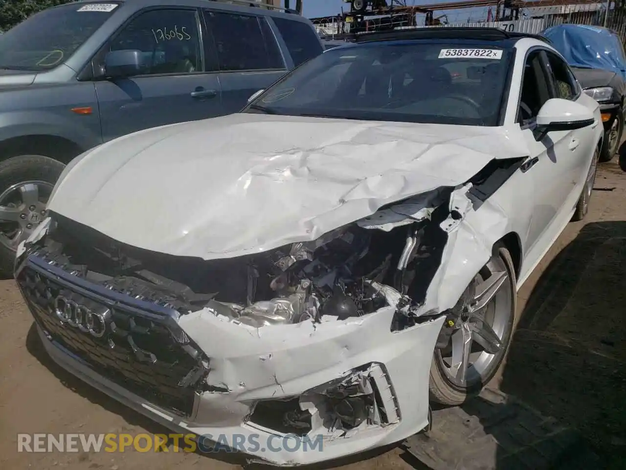 2 Photograph of a damaged car WAUDACF58MA059233 AUDI A5 2021