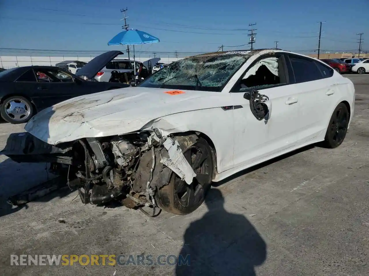1 Photograph of a damaged car WAUFACF51MA040953 AUDI A5 2021