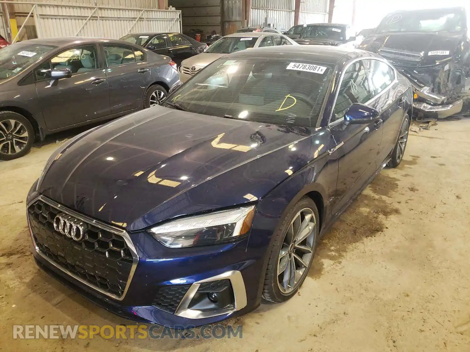 2 Photograph of a damaged car WAUFACF52MA041836 AUDI A5 2021