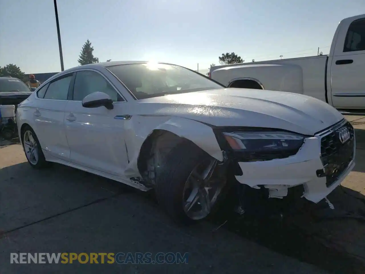1 Photograph of a damaged car WAUFACF55MA062471 AUDI A5 2021