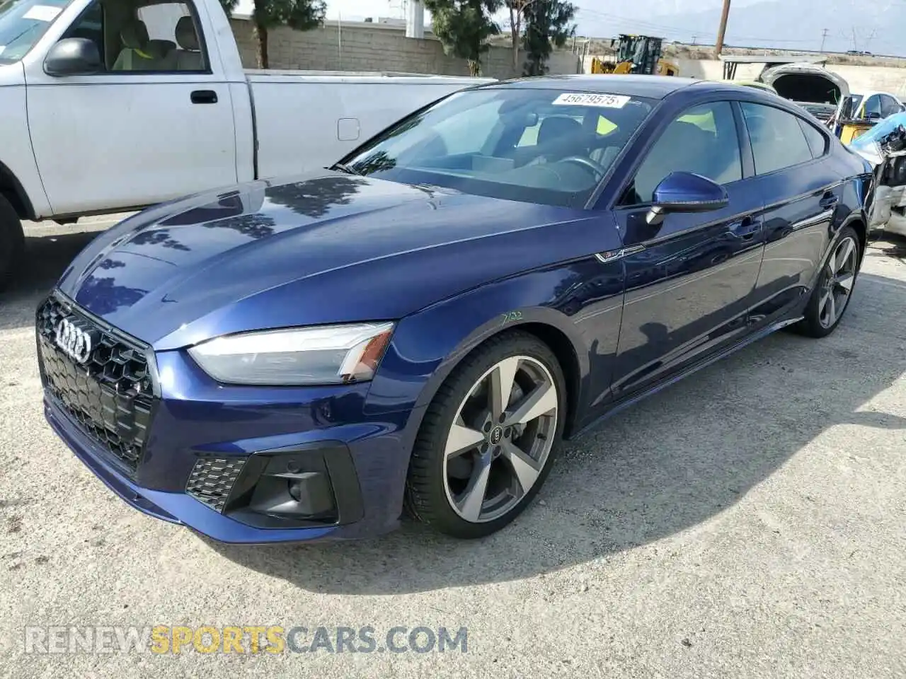 1 Photograph of a damaged car WAUFACF58MA043610 AUDI A5 2021
