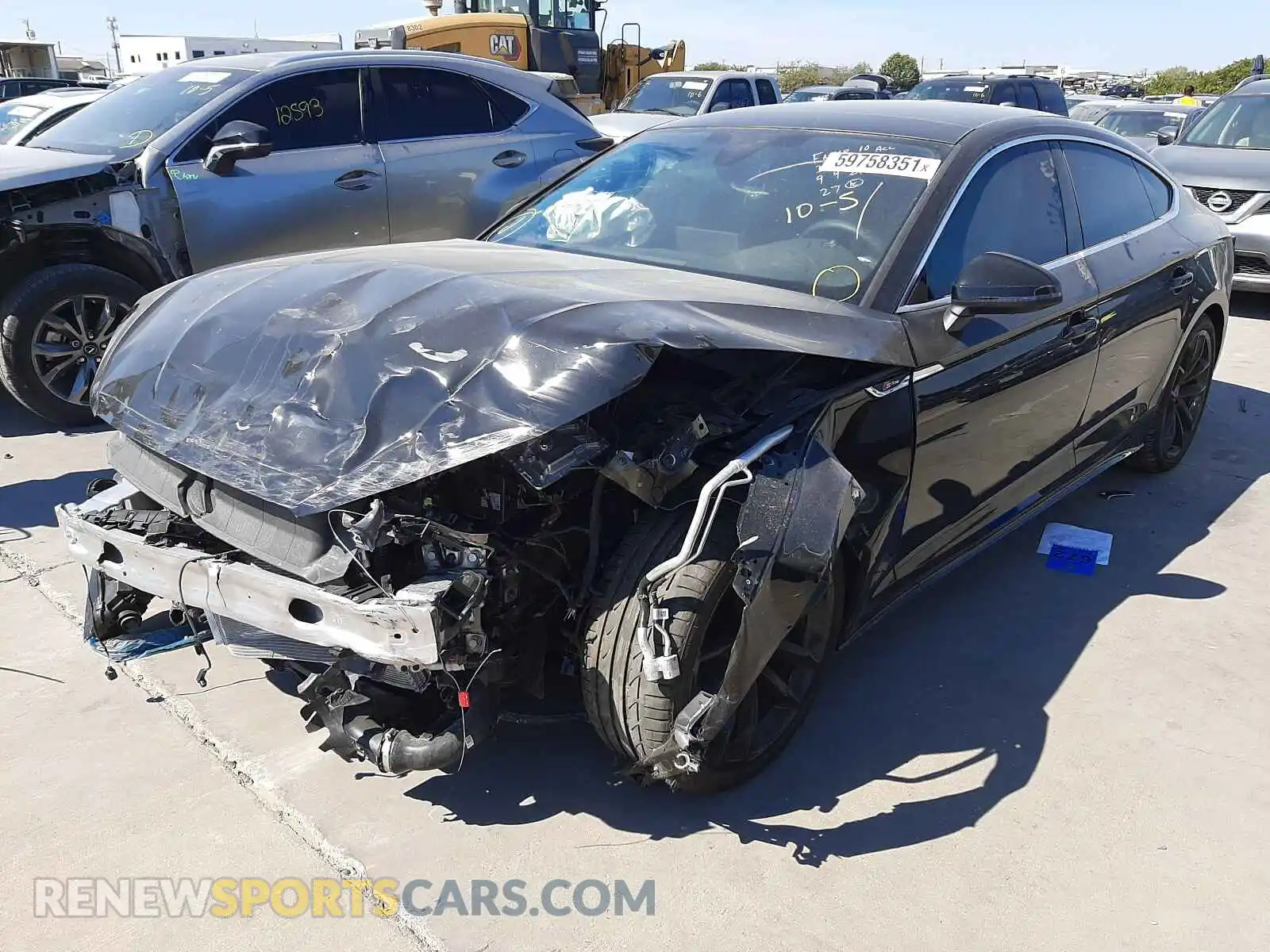 2 Photograph of a damaged car WAUFACF58MA050332 AUDI A5 2021