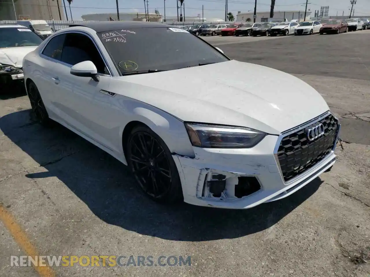 1 fotografías del automóvil dañado WAUSAAF55MA013533 AUDI A5 2021