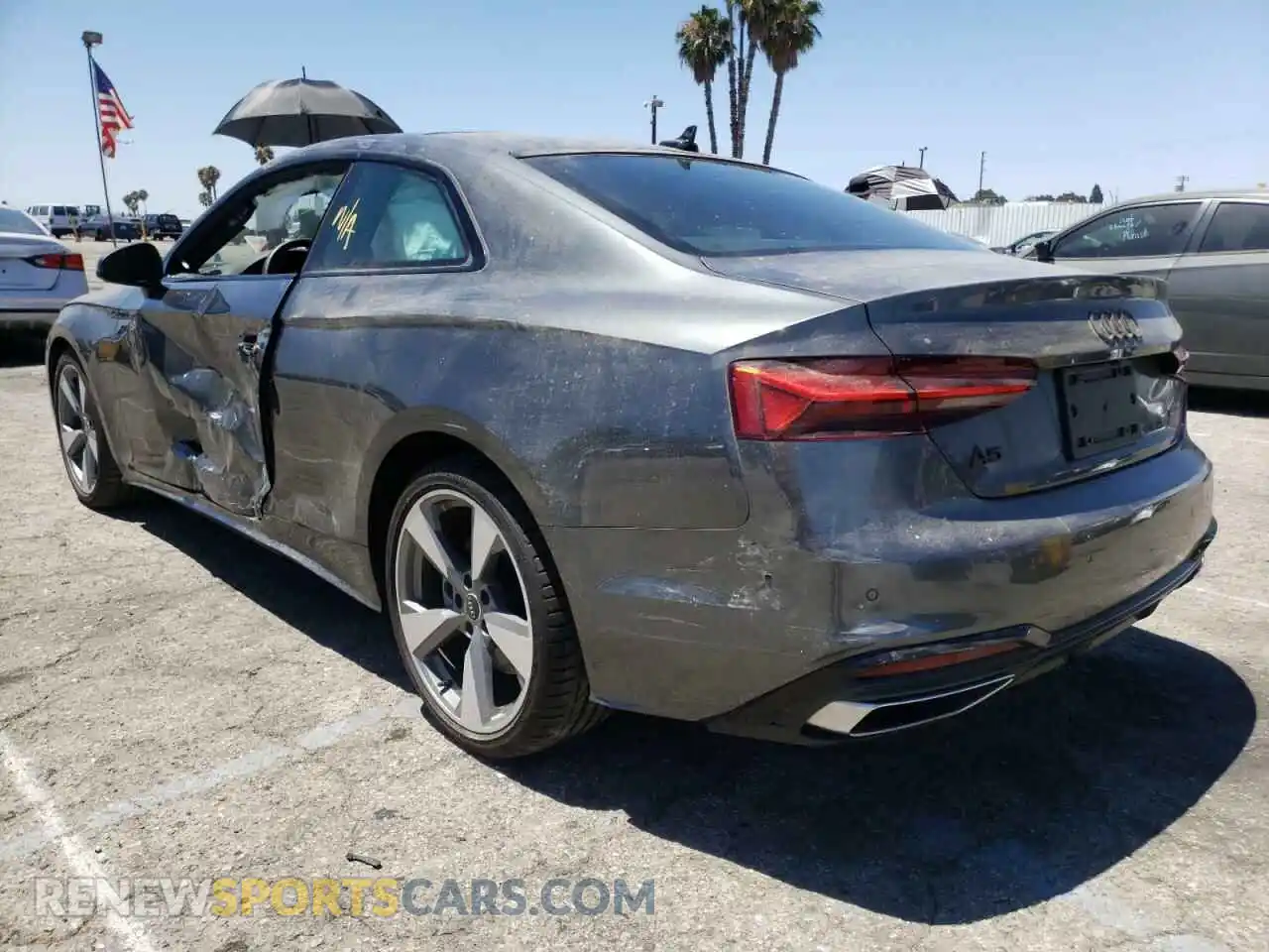 3 fotografías del automóvil dañado WAUTAAF53MA055753 AUDI A5 2021
