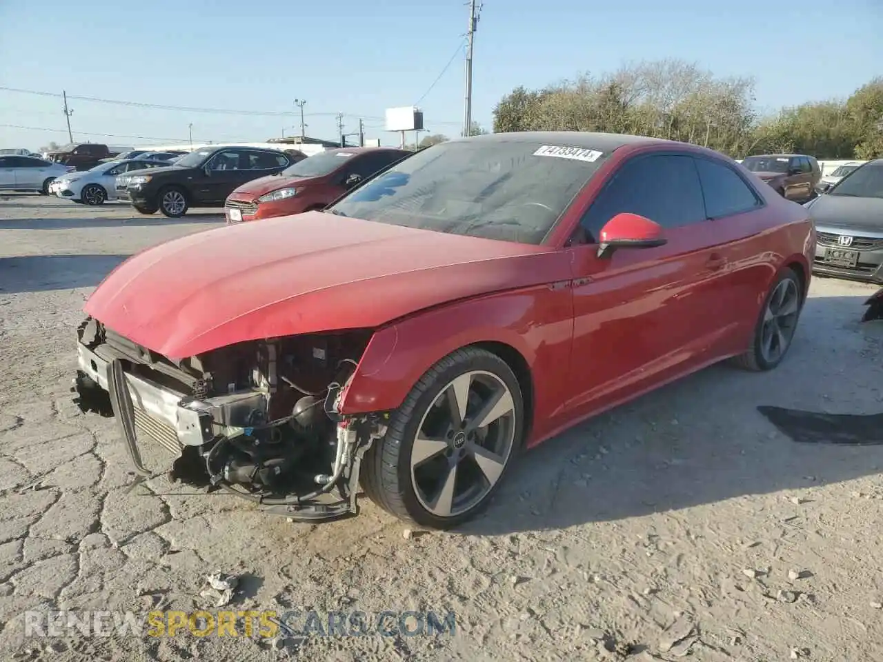 1 Photograph of a damaged car WAUUAAF59MA054305 AUDI A5 2021