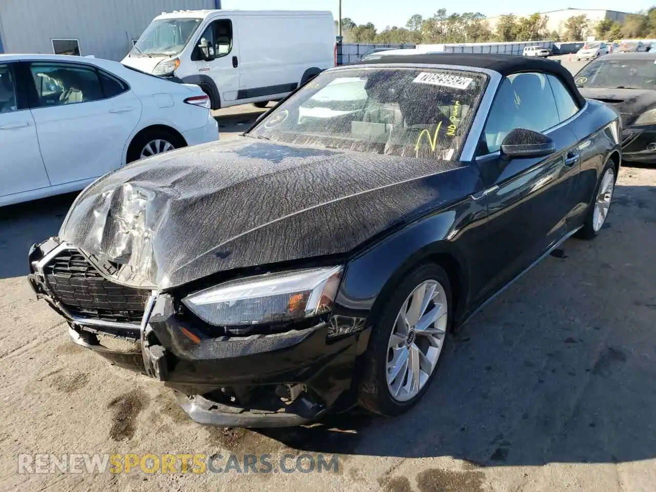 1 Photograph of a damaged car WAUWAGF51MN002624 AUDI A5 2021