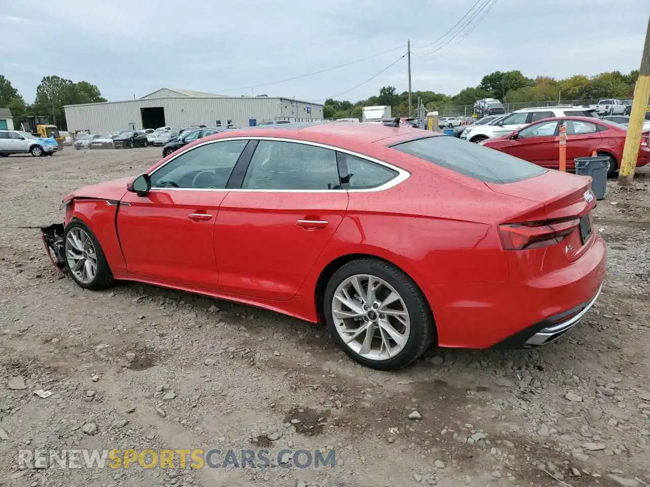 2 fotografías del automóvil dañado WAUABCF51NA011980 AUDI A5 2022