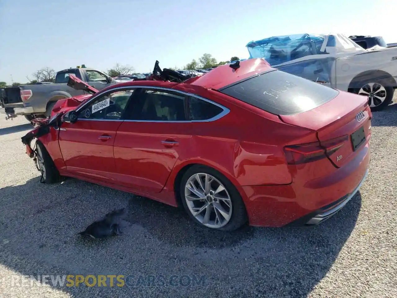 2 Photograph of a damaged car WAUABCF52NA028674 AUDI A5 2022