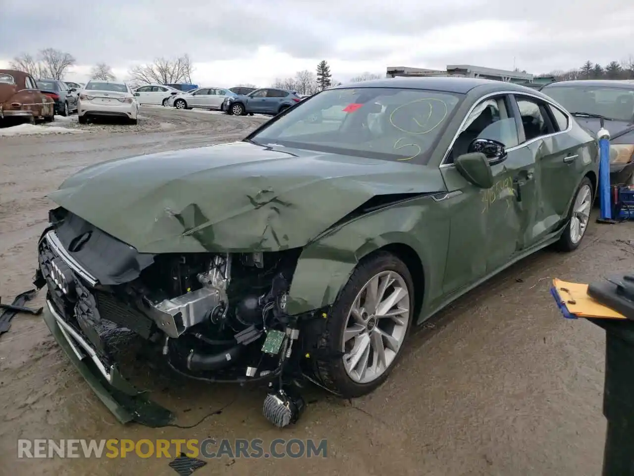 2 Photograph of a damaged car WAUABCF54NA010368 AUDI A5 2022