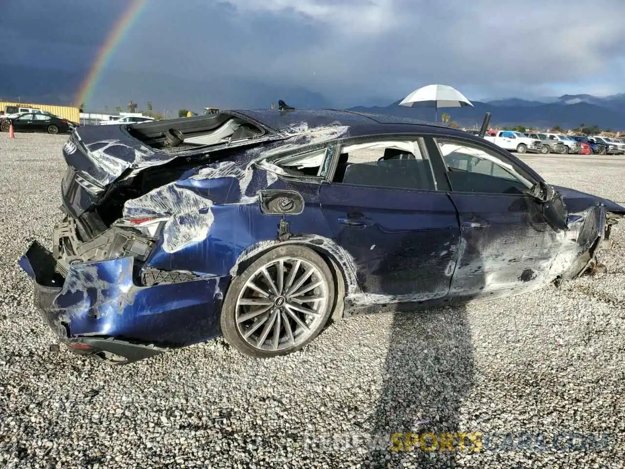 3 Photograph of a damaged car WAUBBCF54NA003702 AUDI A5 2022
