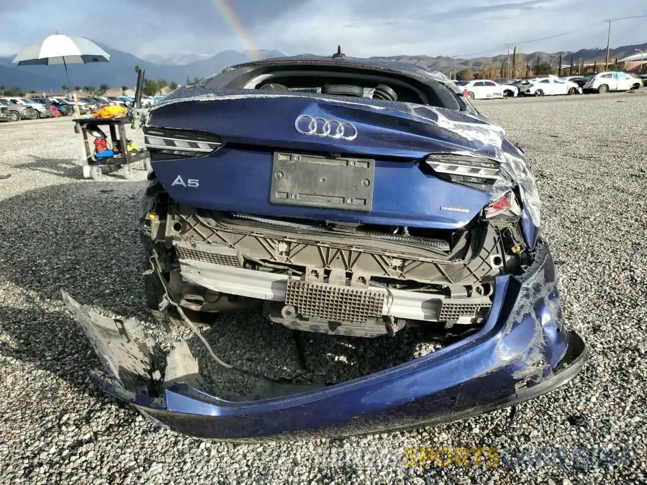 6 Photograph of a damaged car WAUBBCF54NA003702 AUDI A5 2022